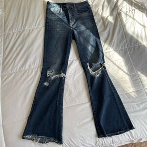 American Eagle: Highest Rise Super stretch Bell Bottom Jeans